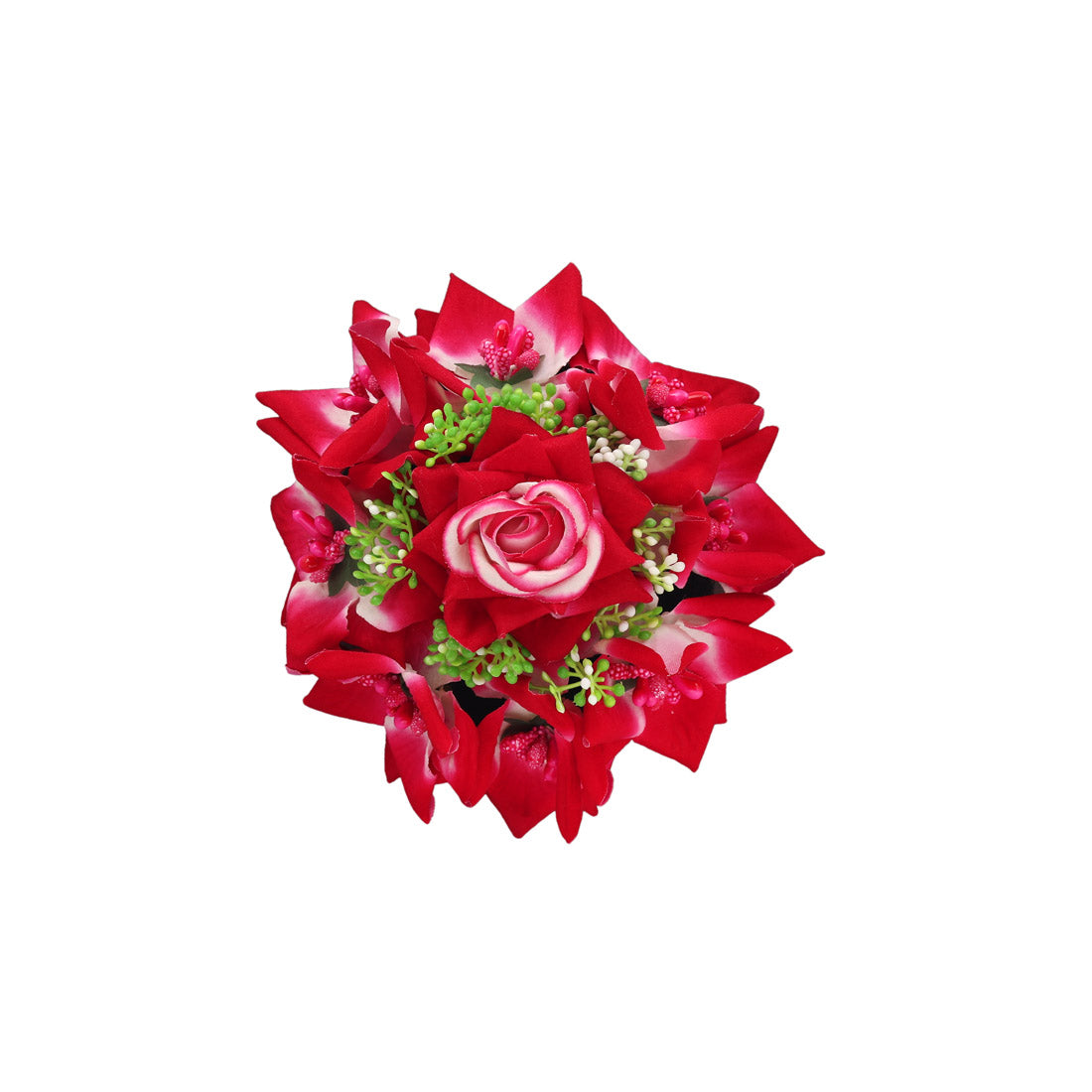 Rani Color Rose Flower Hair juda//Bun