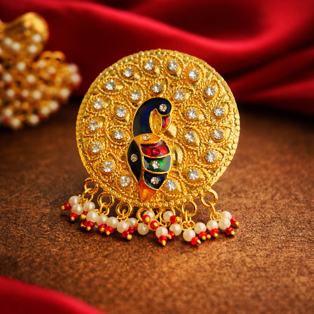 Multi Color Meena Work Fashion Rings