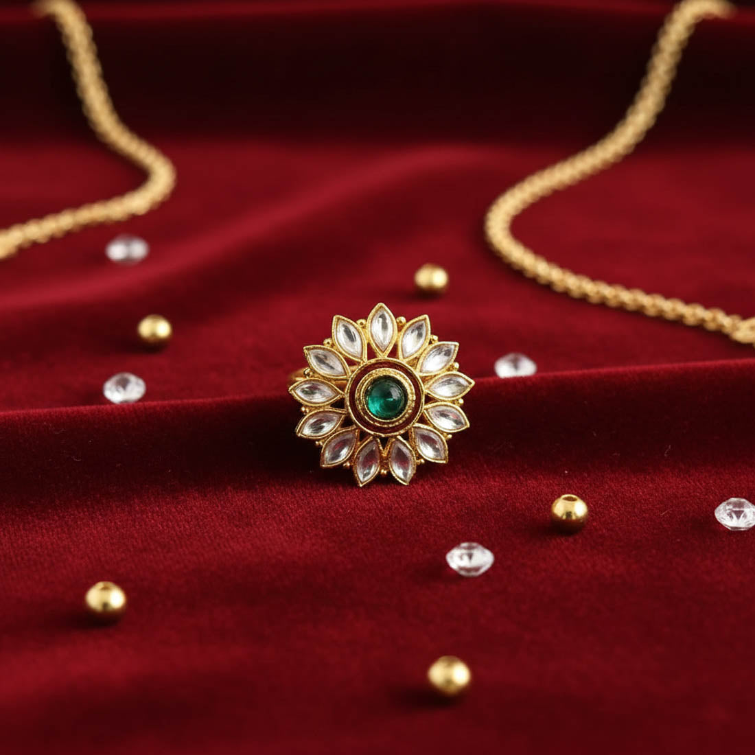 Green Color Elegant Fashion Rings