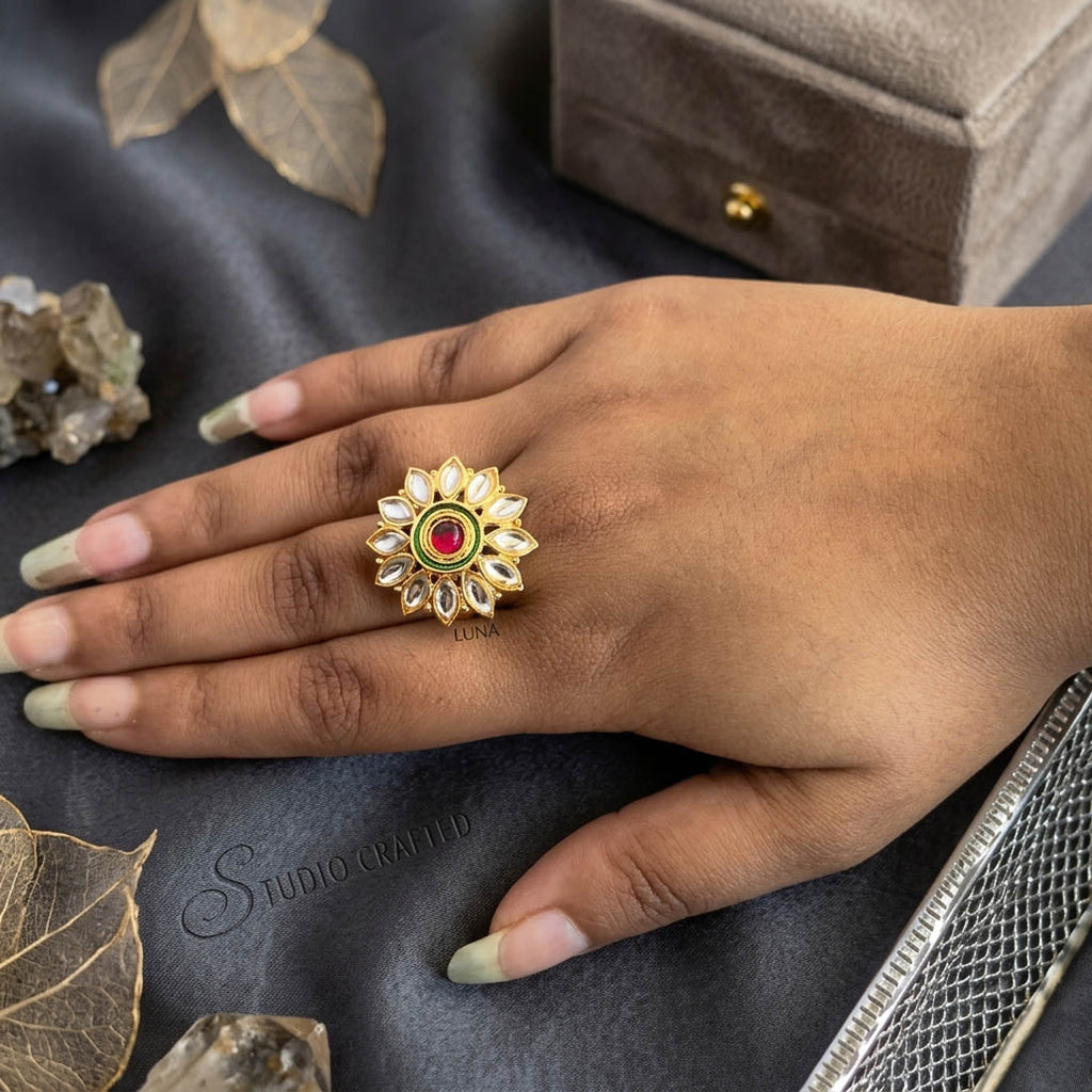 Red Color Stylish Fashion Rings