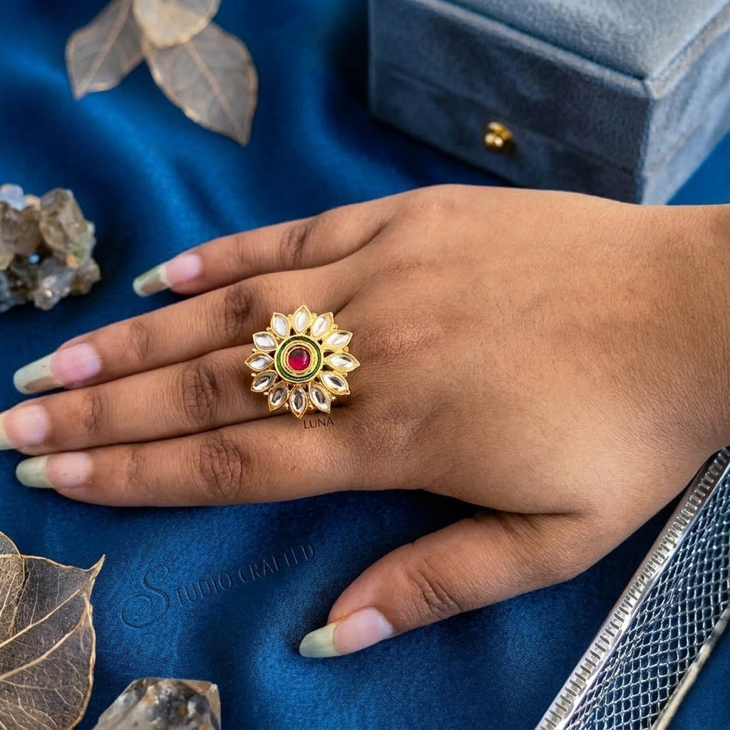 Red Color Stylish Fashion Rings