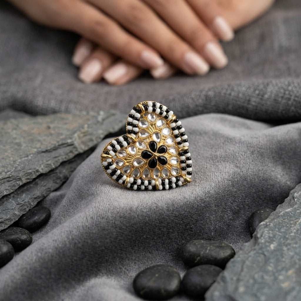 Black Color Stylish Fashion Rings