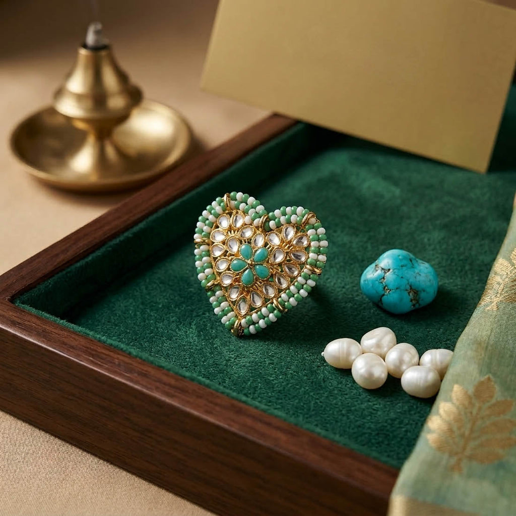 Light Green Color Elegant Fashion Rings
