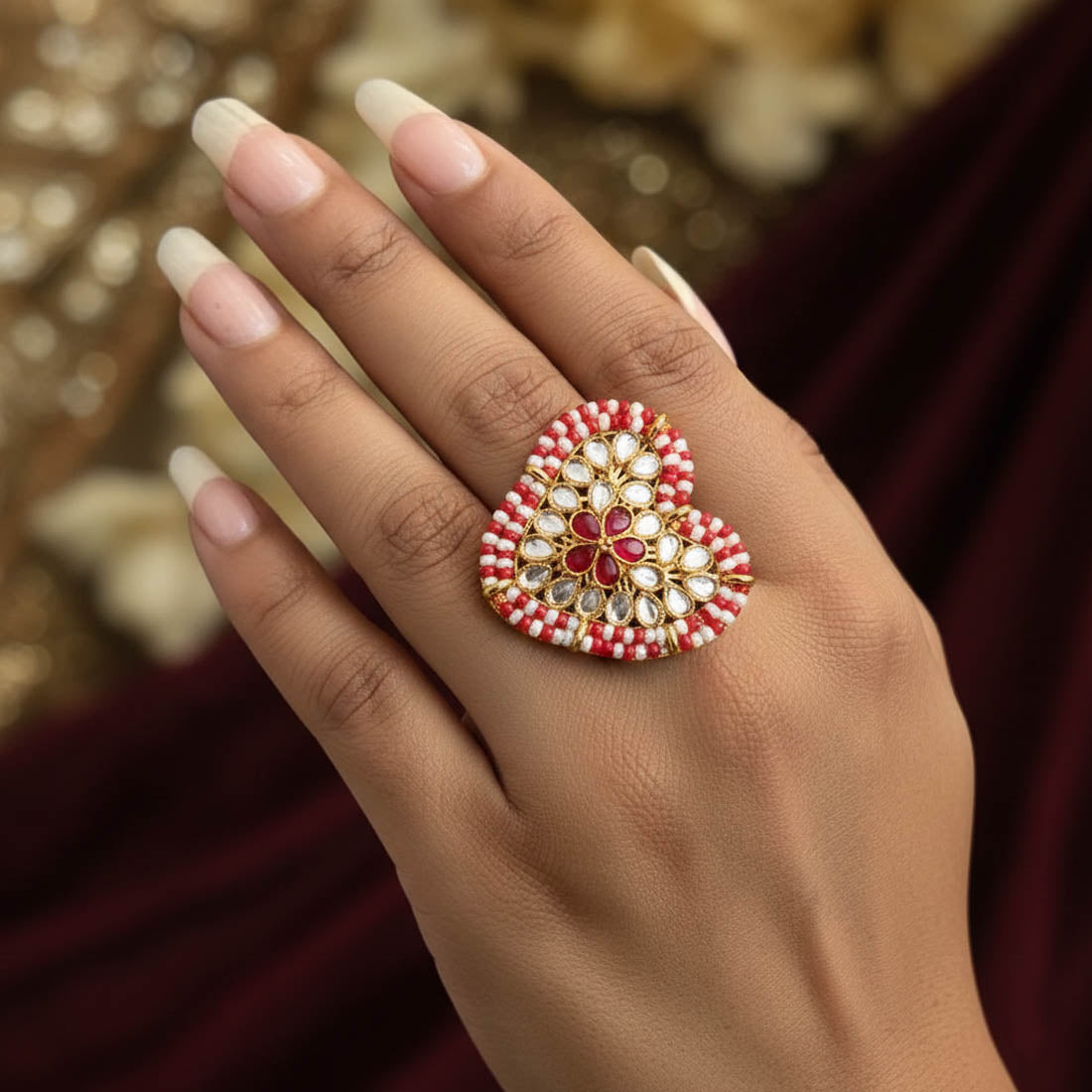 Red Color Classic Fashion Rings