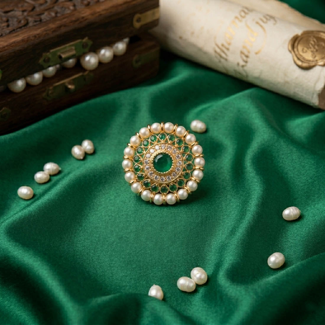 Green Color Stylish Fashion Rings