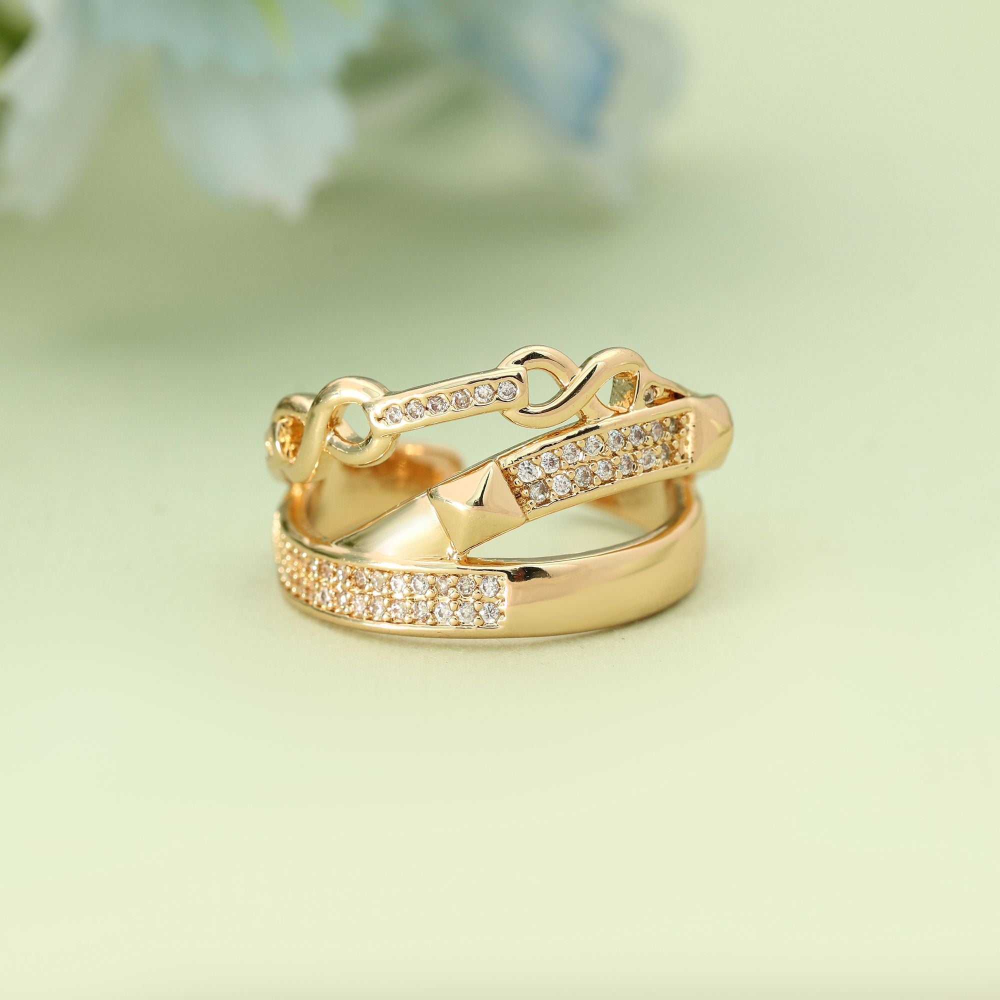 Gold Color Fashion Rings