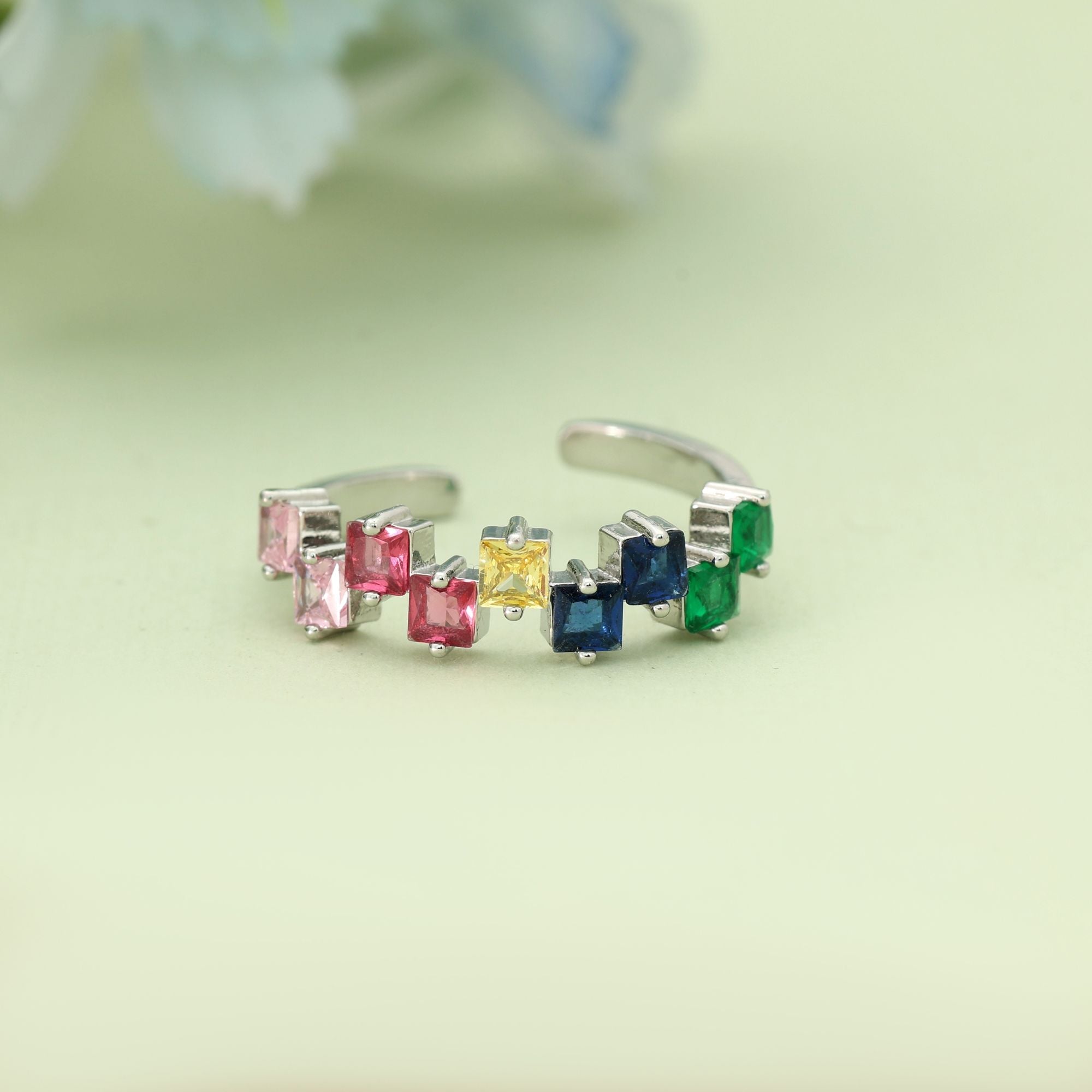 Multi Color Fashion Rings