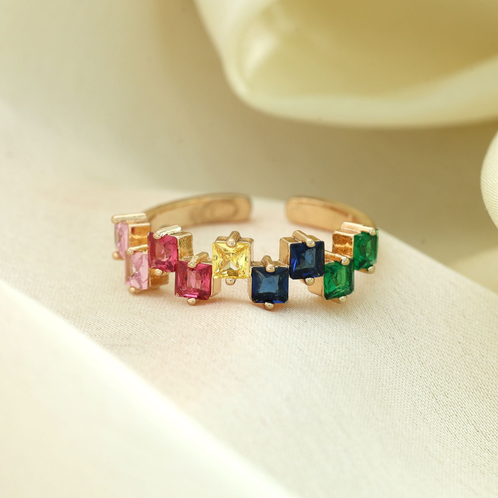 Multi Color Fashion Rings