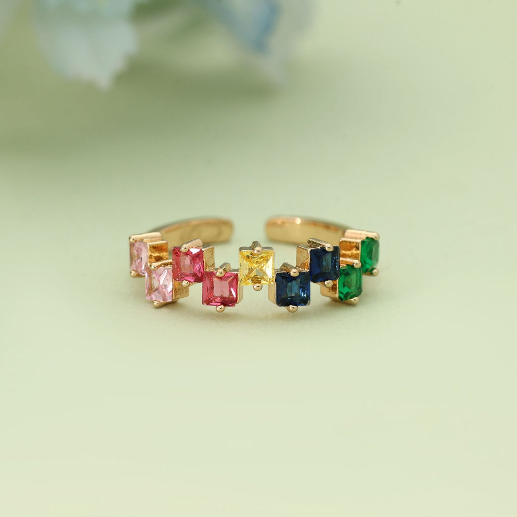 Multi Color Fashion Rings