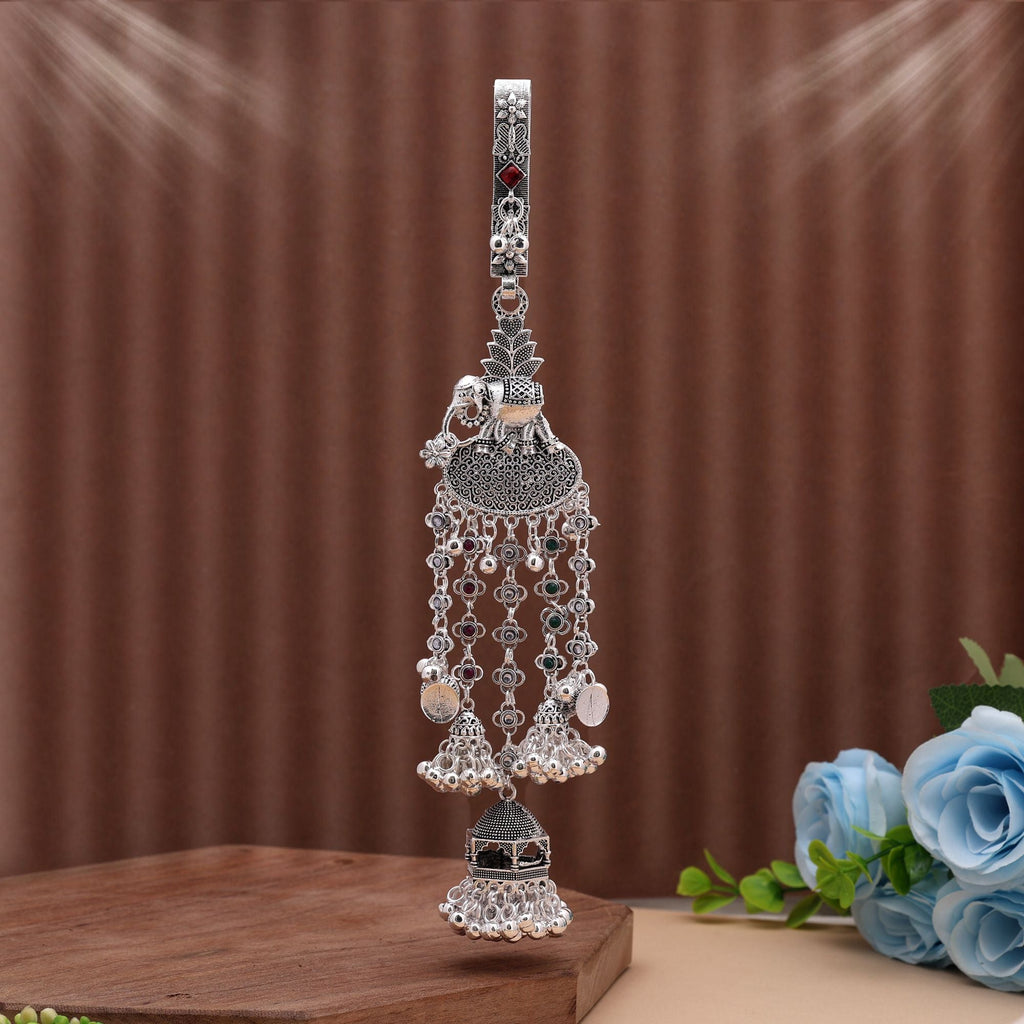 Maroon & Green Color Oxidised Kamar Juda Designed For Traditional Wedding Elegance