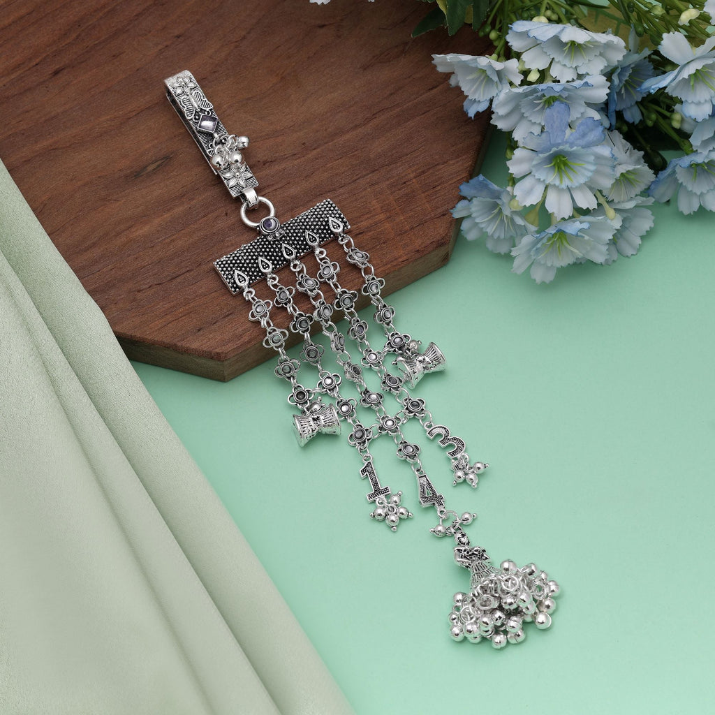 Silver Color Oxidised Kamar Juda Crafted For Cultural Dance And Bridal Wear