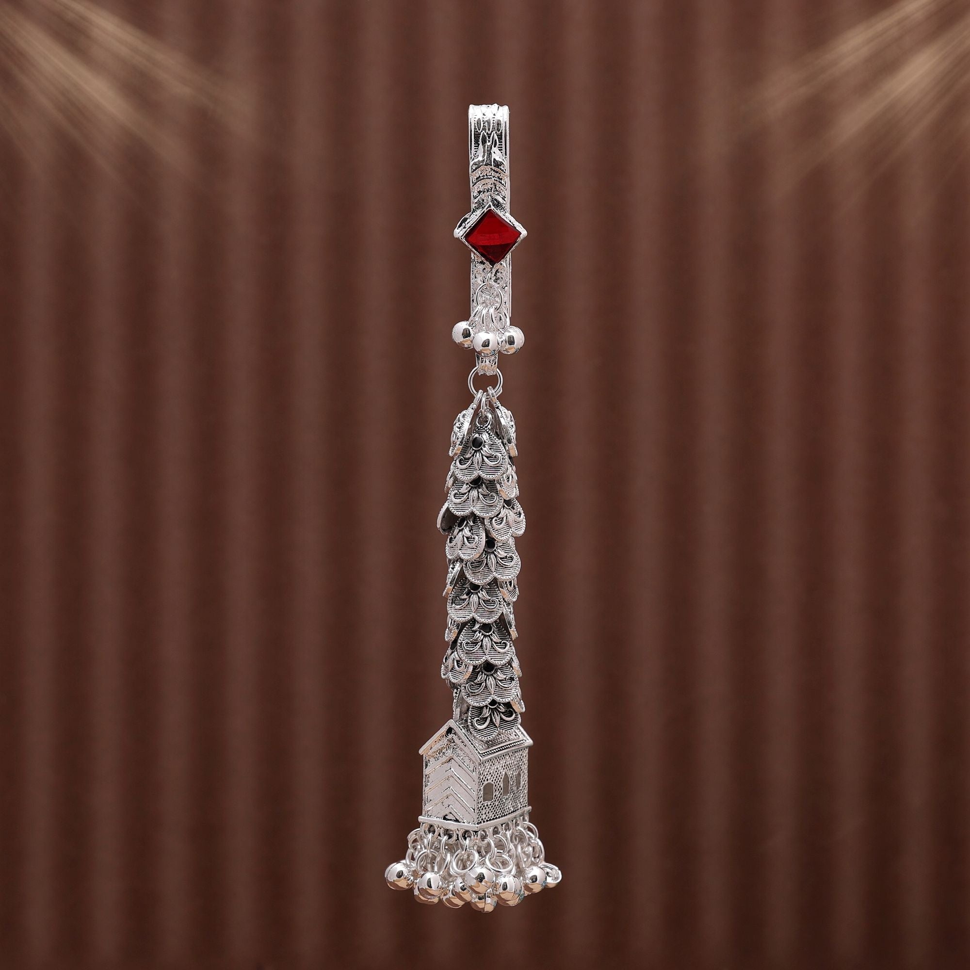 Maroon Color Oxidised Kamar Juda Showcasing Rich Traditional Craftsmanship And Style