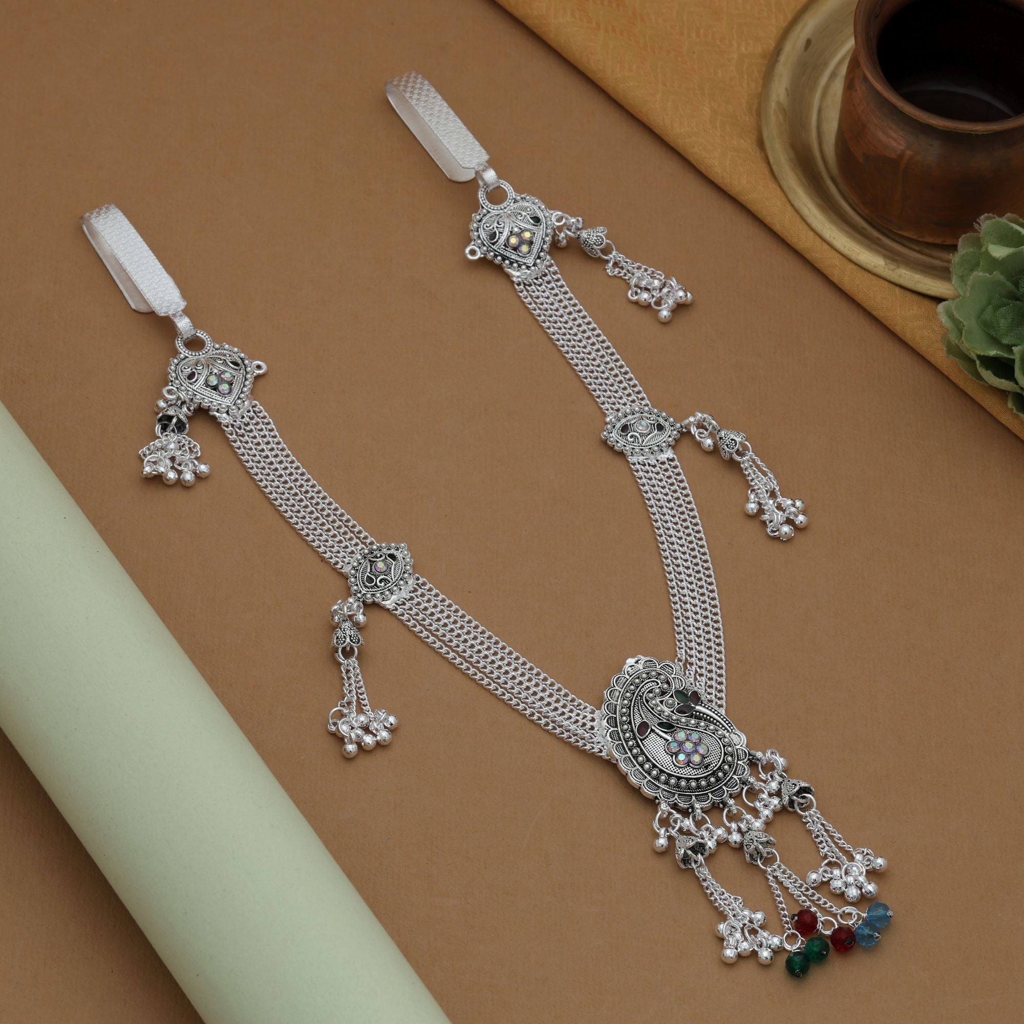 Assorted Color Oxidised Kamarband (Vintage)