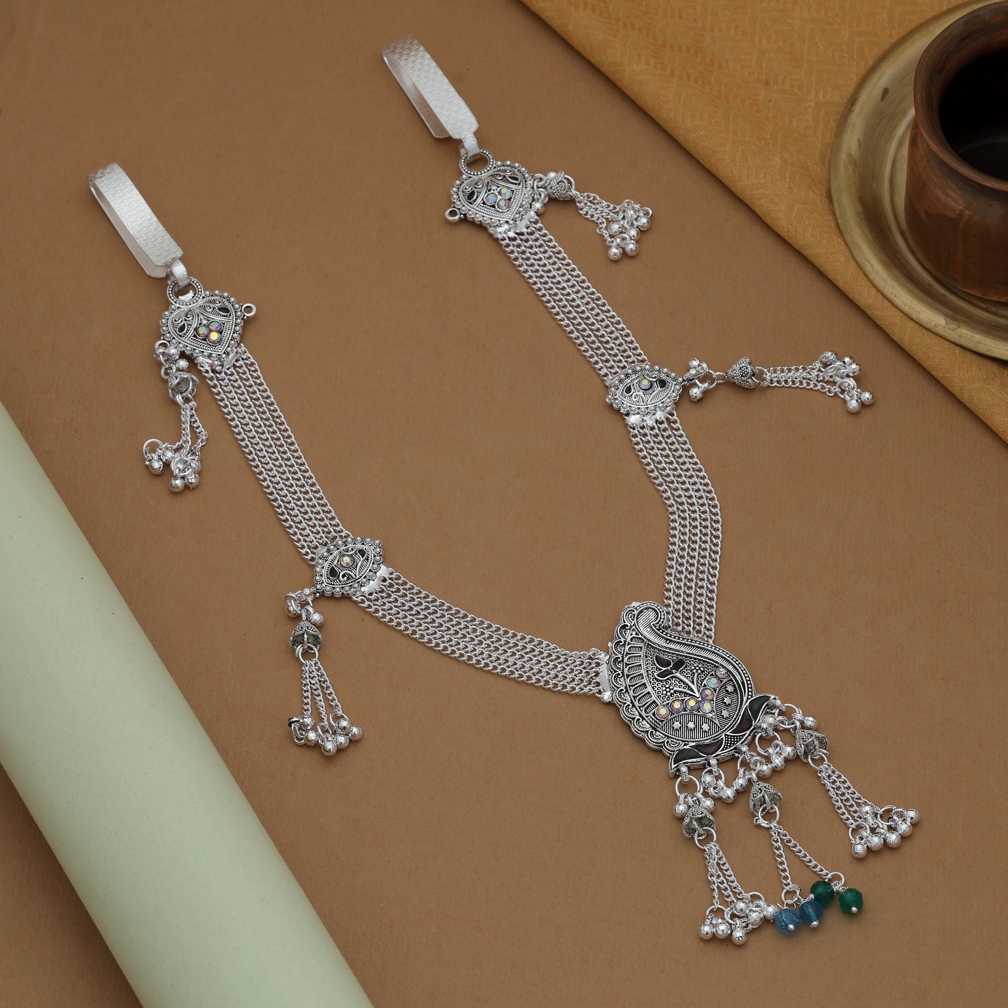 Assorted Color Oxidised Kamarband (Traditional)