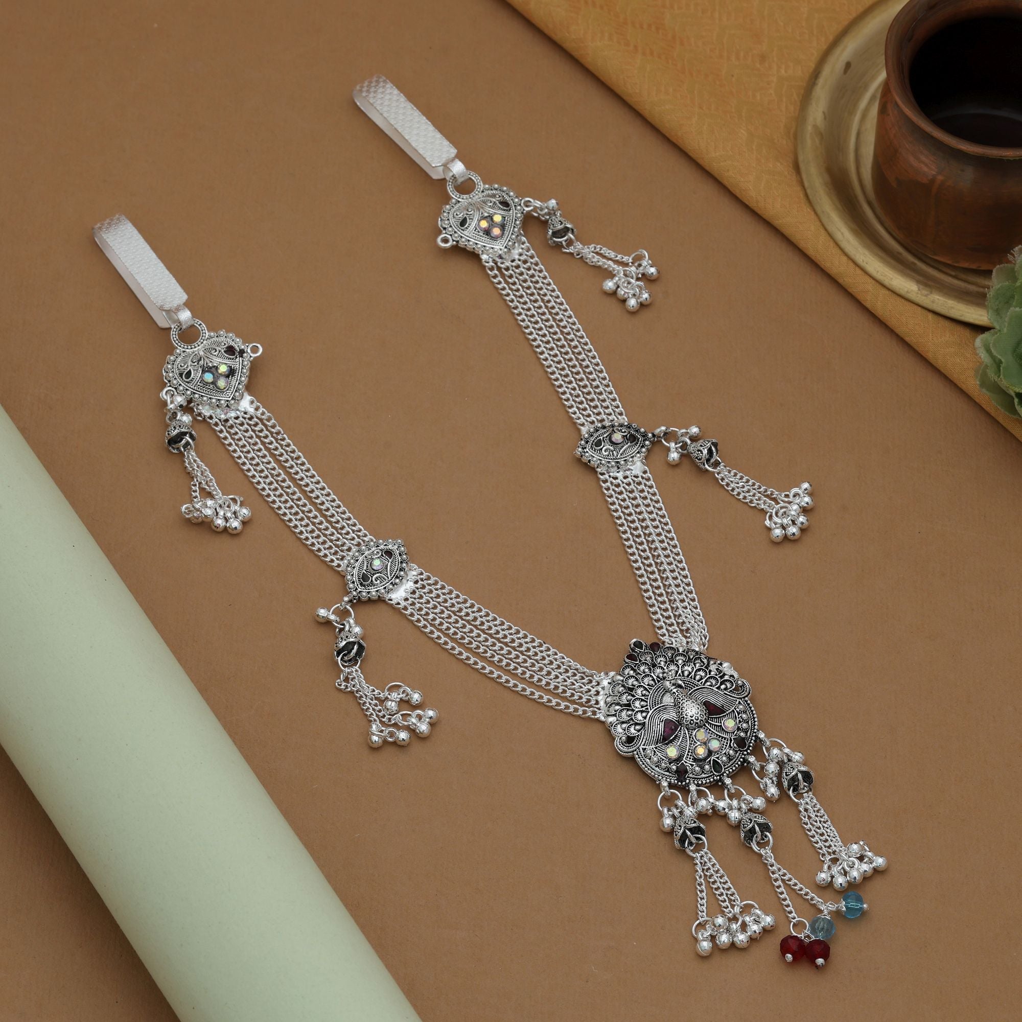 Assorted Color Oxidised Kamarband (Designer)