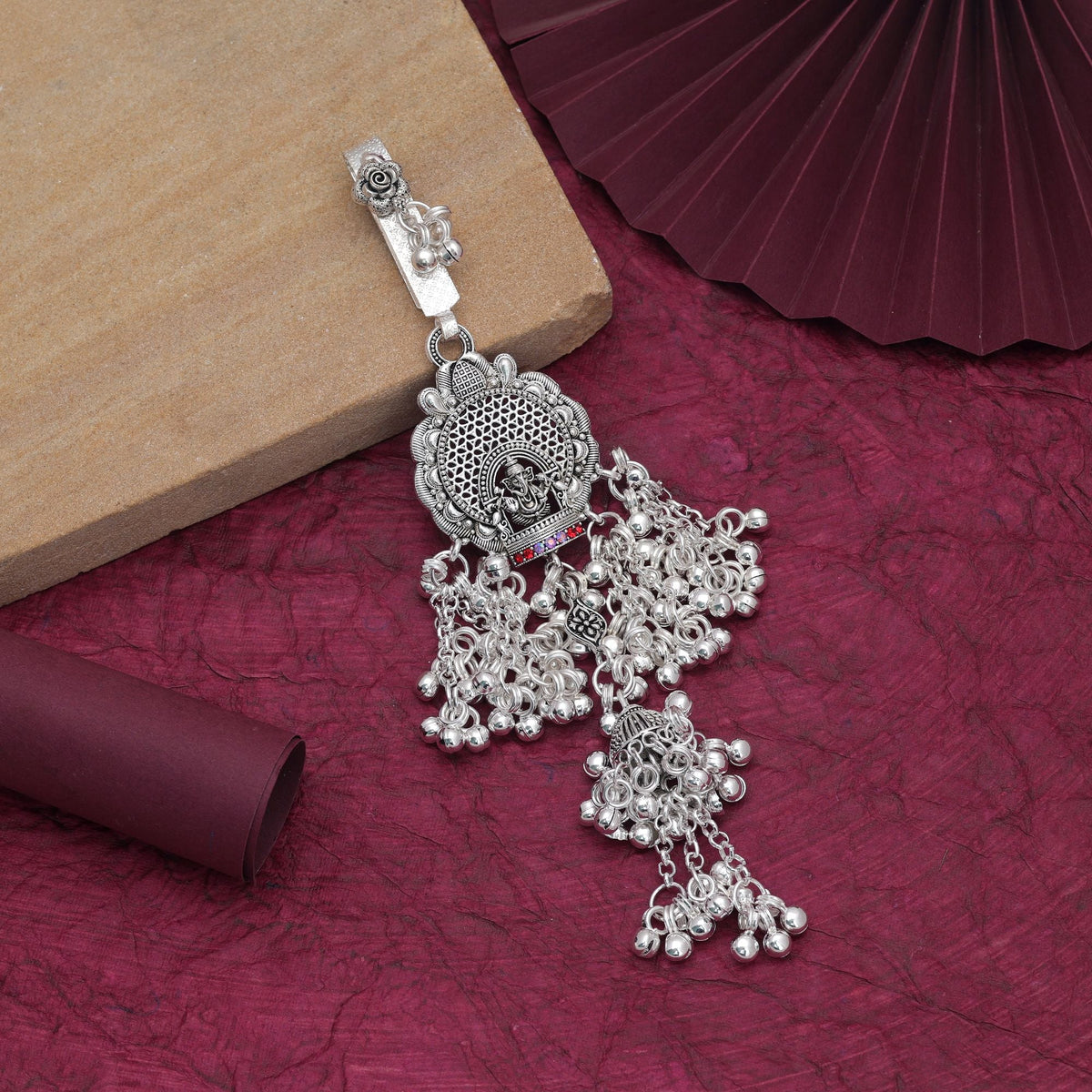 Multi Color Ethnic Oxidised Kamar Juda