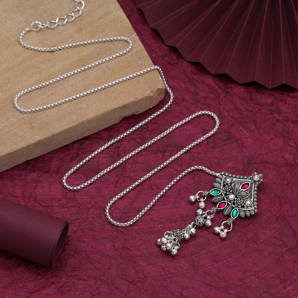 Pink & Green Color Traditional Oxidised Kamarband