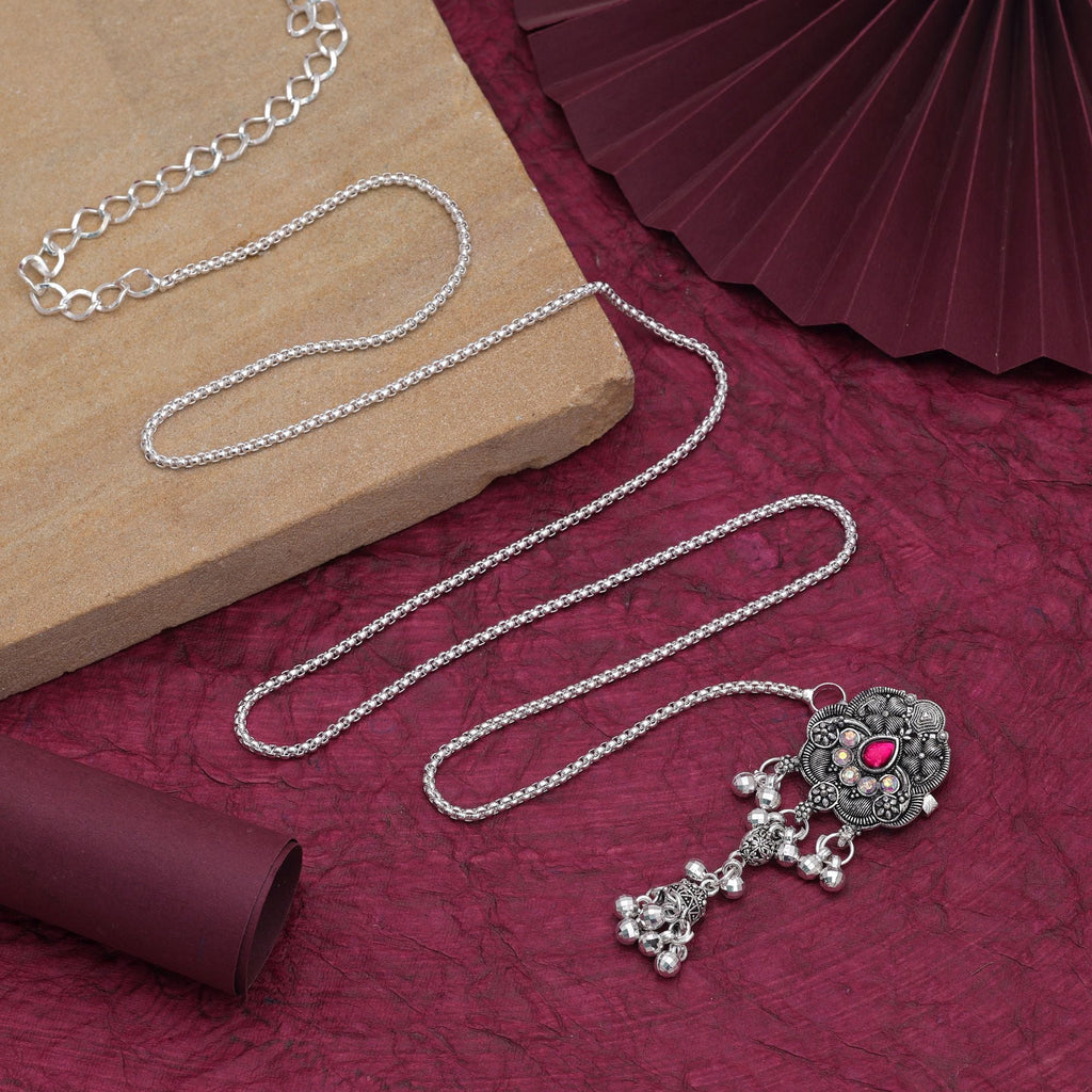Pink Color Stylish Oxidised Kamarband