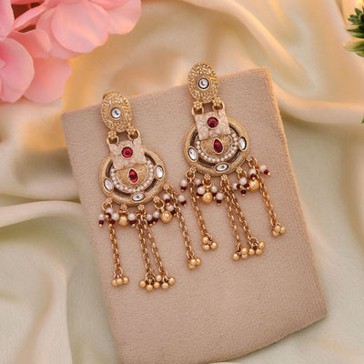 Rani Color Matte Gold Earrings