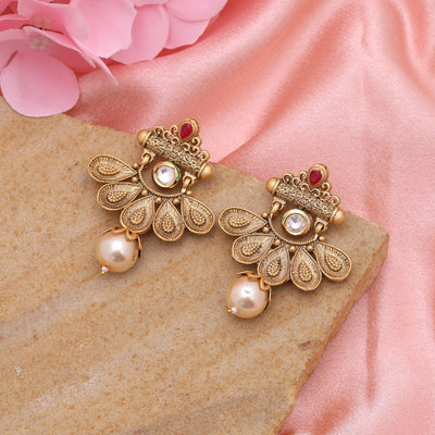 Rani Color Matte Gold Earrings