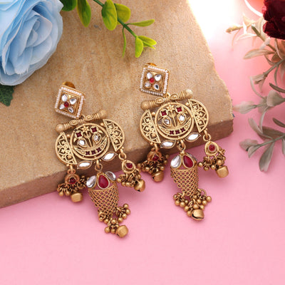 Rani Color Royal Matte Gold Earrings