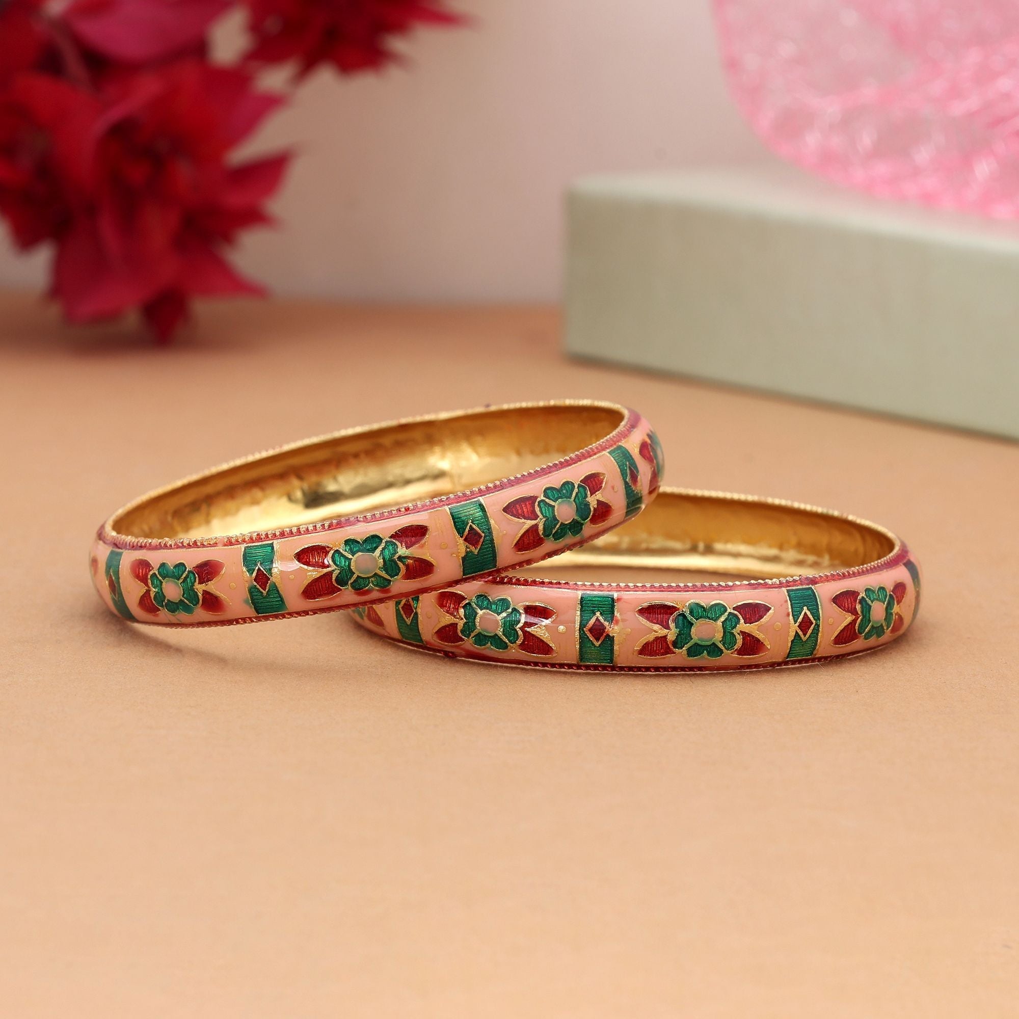 Premium Hand Painted Meenakari Bangle