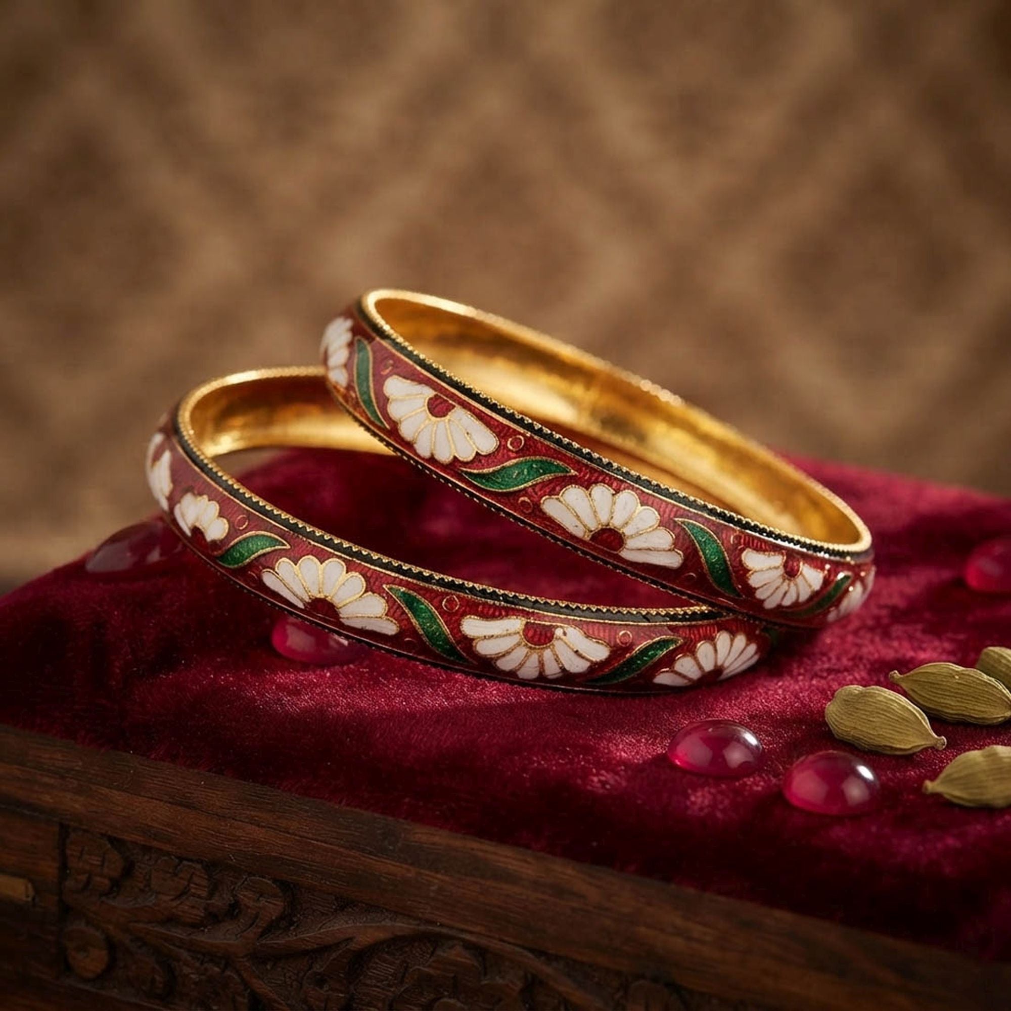 Multi Color Hand Painted Meenakari Bangle Traditional