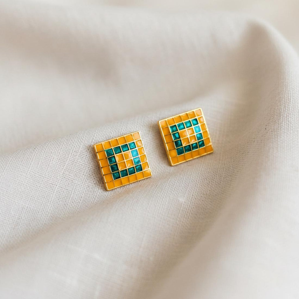 Multi Color 4 Pieces Of Meenakari Earrings (MKE101CMB)