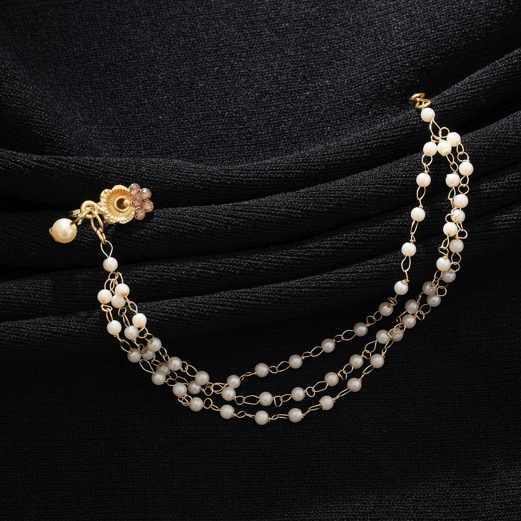 Gold Color Nose Nath Bridal Traditional Style