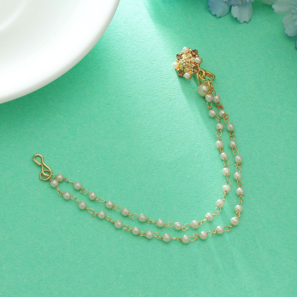 Gold Color Nose Nath Wedding Style