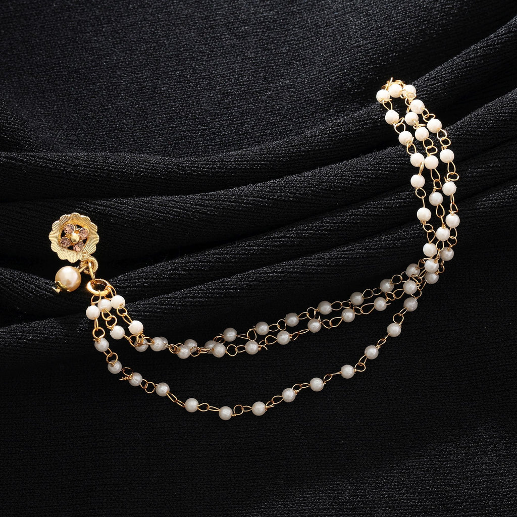 Gold Color Nose Nath Minimal Style