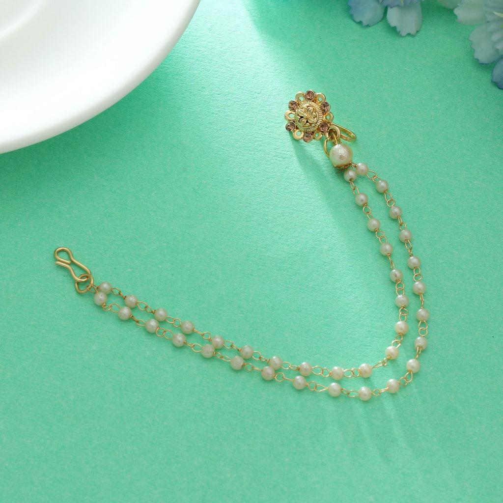 Gold Color Nose Nath Bridal Classic Style