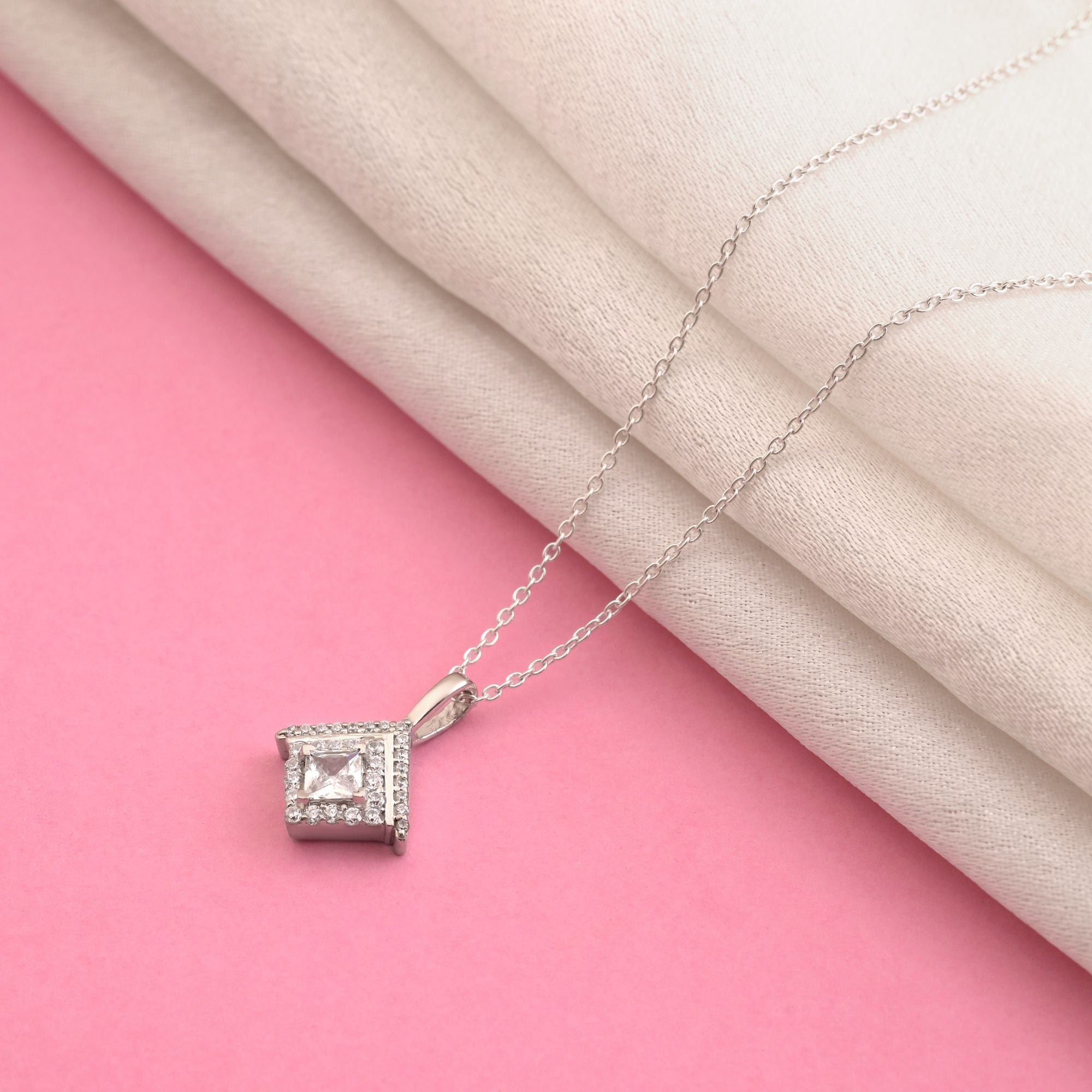 Silver Color 925 Silver Pendant (OMP106SLV)