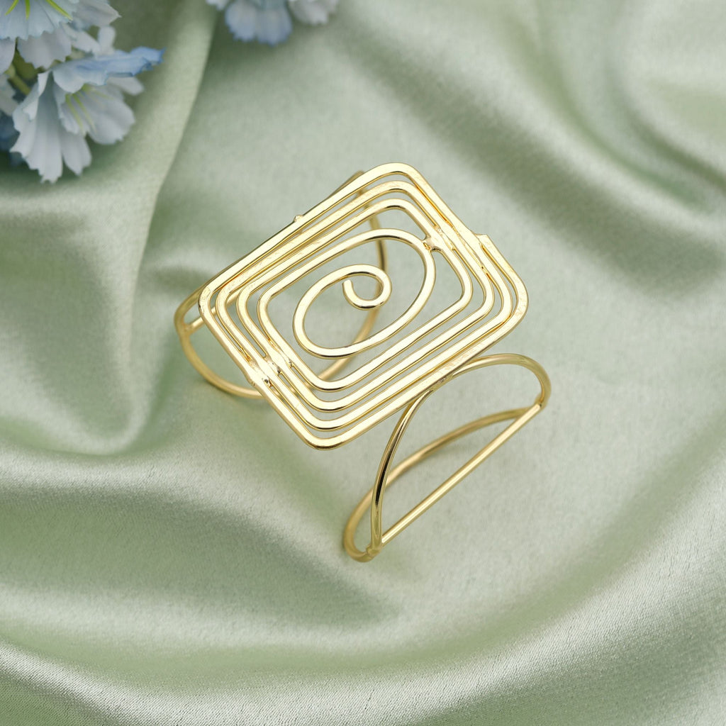 Gold Color Bracelet Showcasing Delicate Artisanal Work Ideal For Weddings And Special Ethnic Occasions