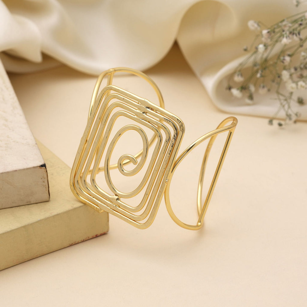 Gold Color Bracelet Showcasing Delicate Artisanal Work Ideal For Weddings And Special Ethnic Occasions