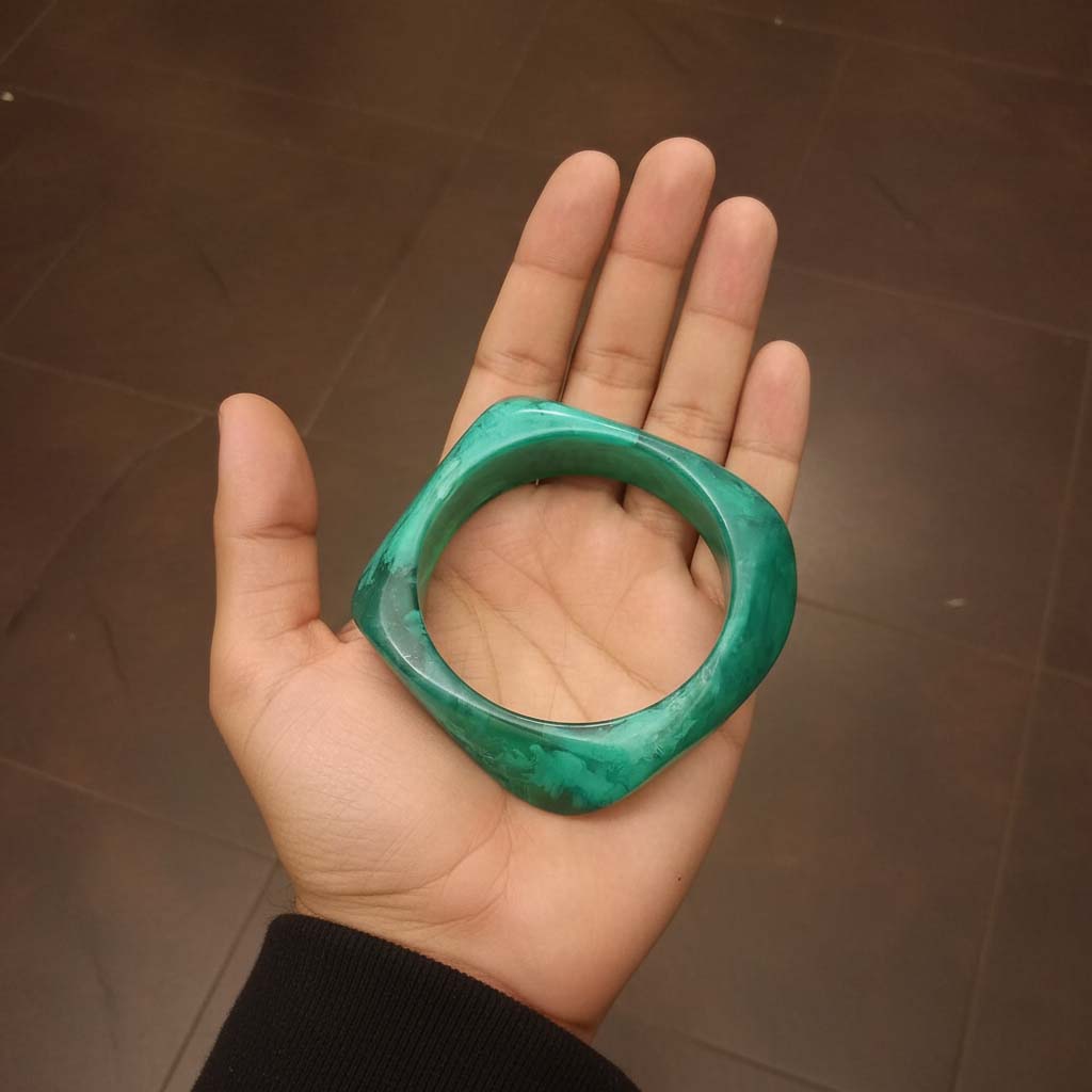 Rama Green Color Fashion Bangle Size: 2.6 (PLKB118RGRN)