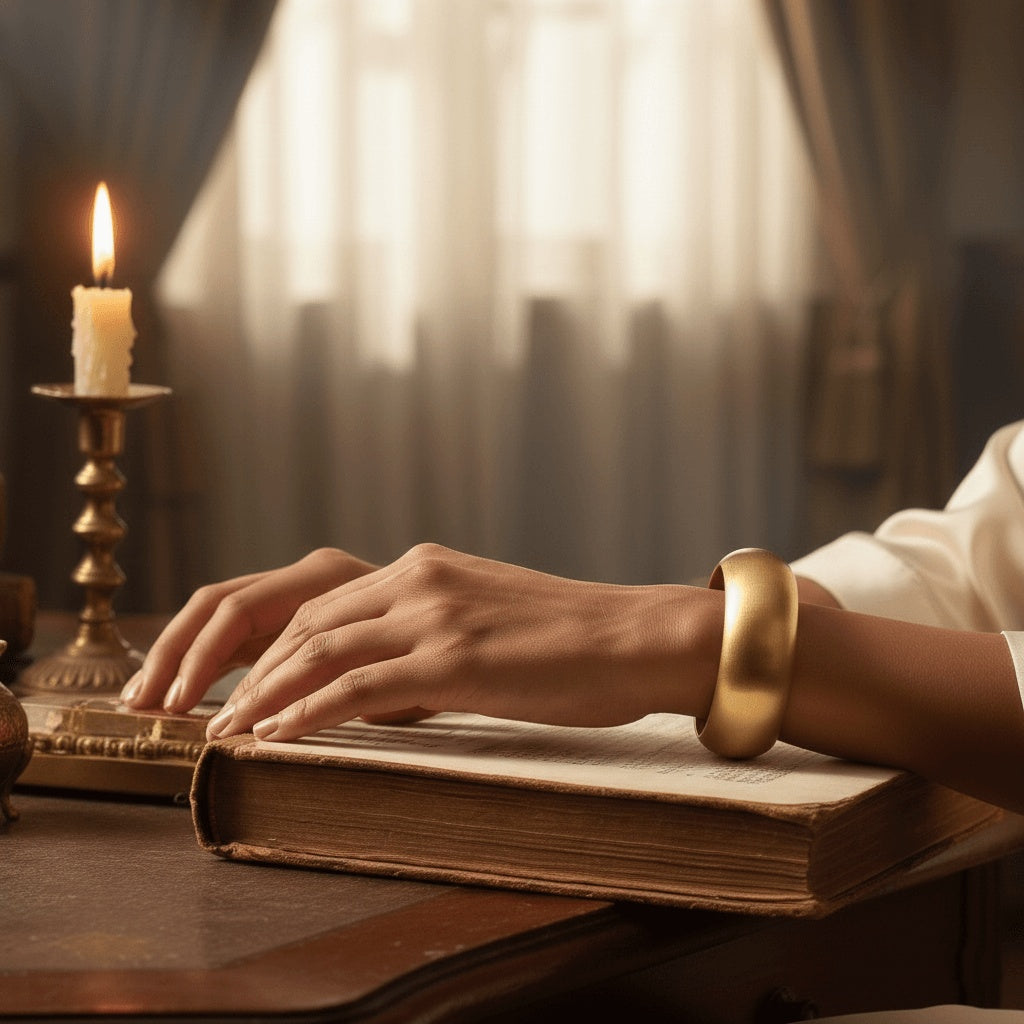 Gold Color Fashion Bangle Size: 2.6 (PLKB119GLD)