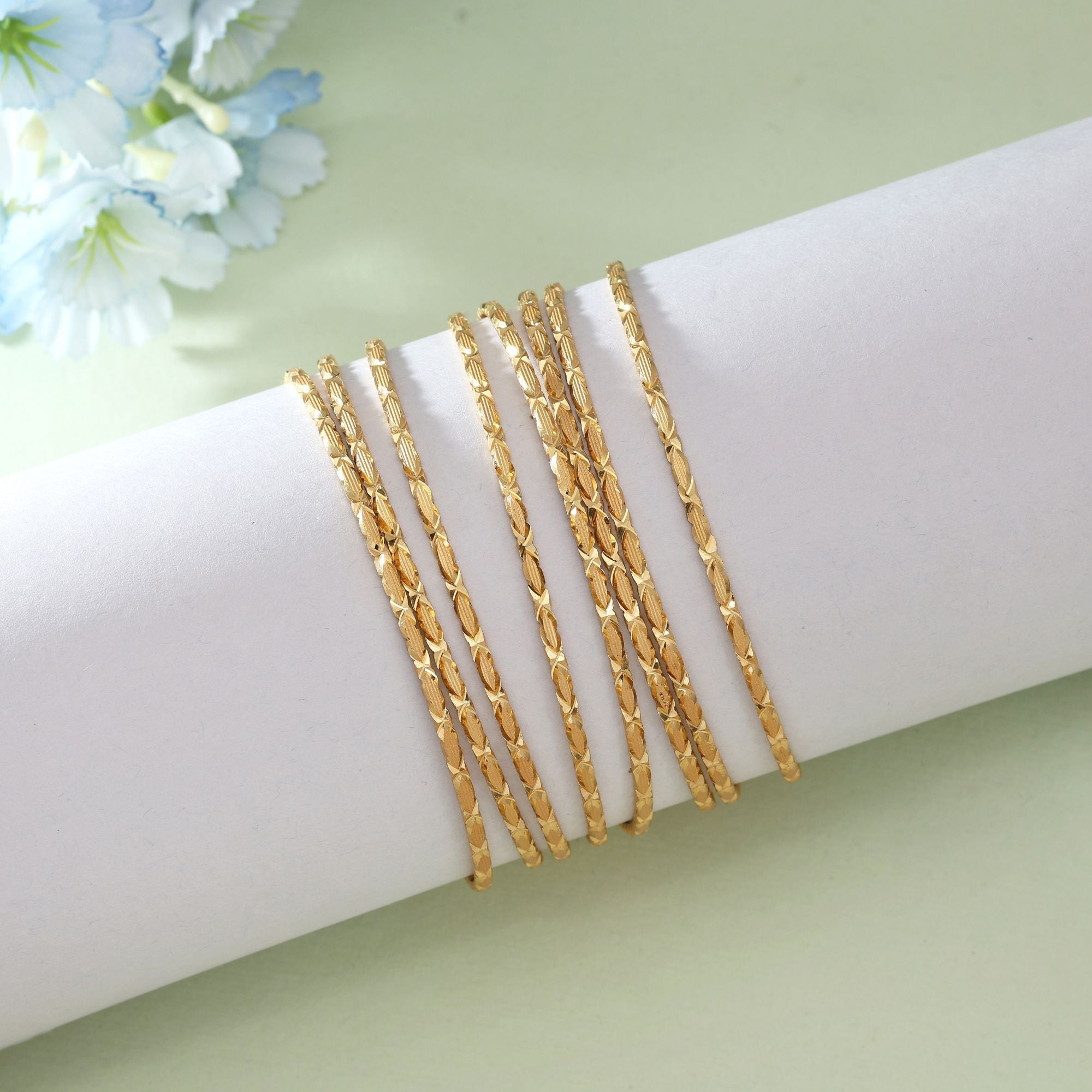 Gold Color 1 Set Of Fashion Bangle (PLKB131GLD)