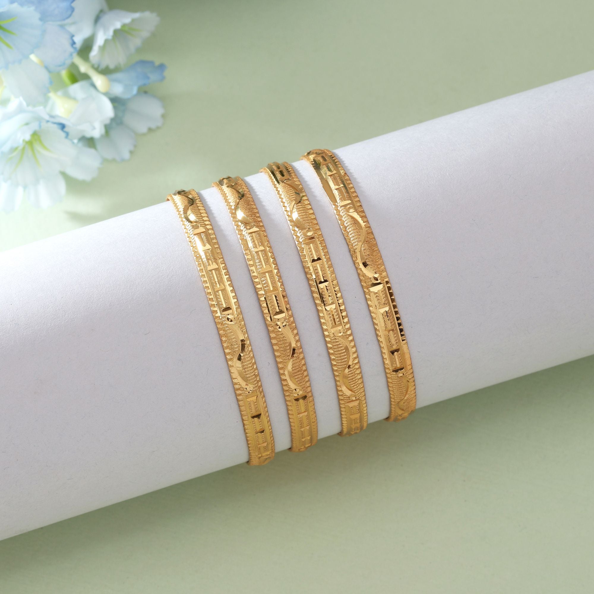 Gold Color 1 Set Of Fashion Bangle (PLKB161GLD)