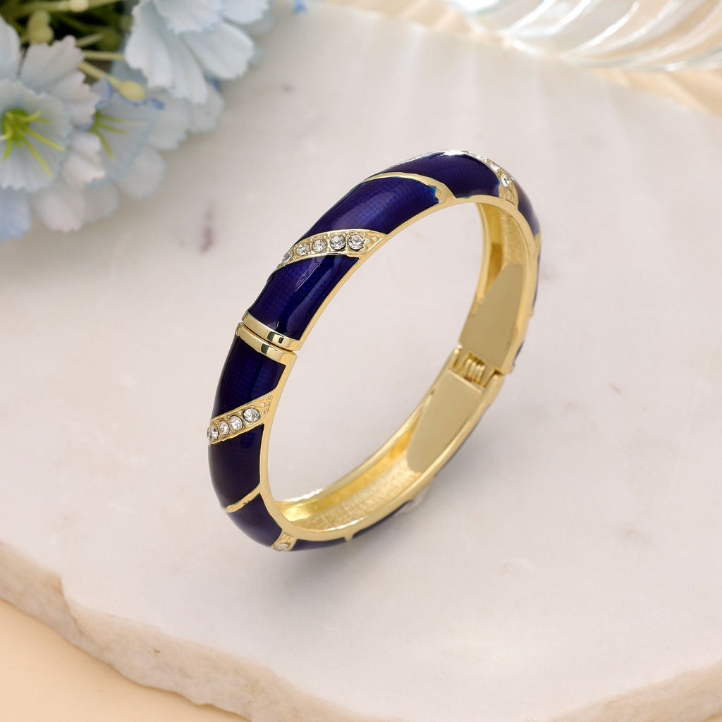 Blue Color Fashion Bangle with Designer Style
