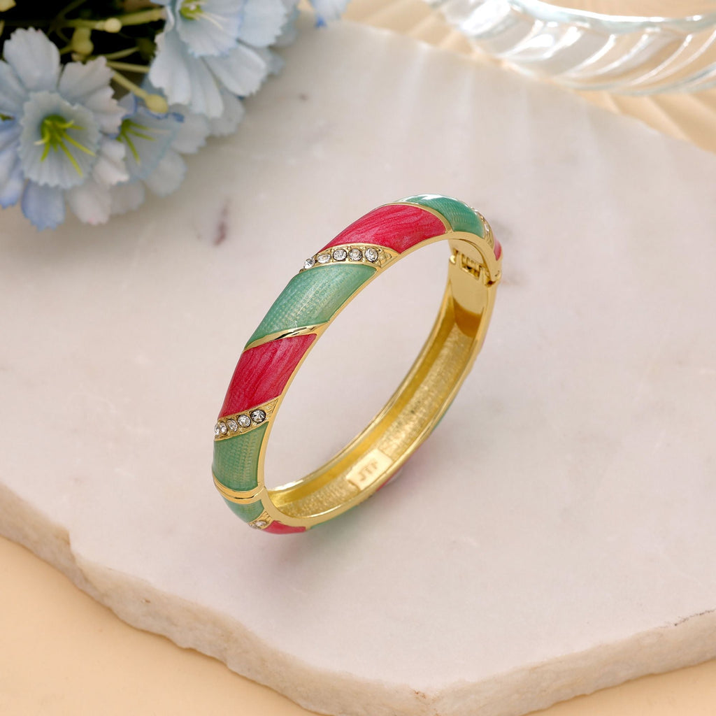 Rani & Pista Green Color Fashion Bangle with Ethnic Style