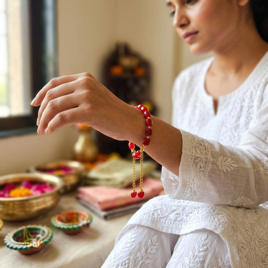 Multi Color Set of 12 Bracelet Rakhis Ethnic Style