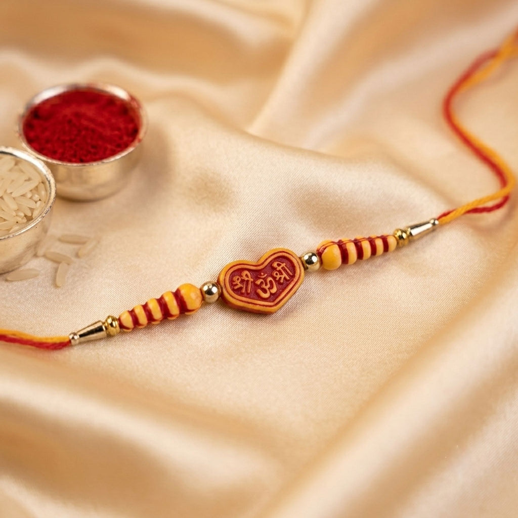 12 Pieces Combo Multi Color Thread & Bead Designer Rakhis