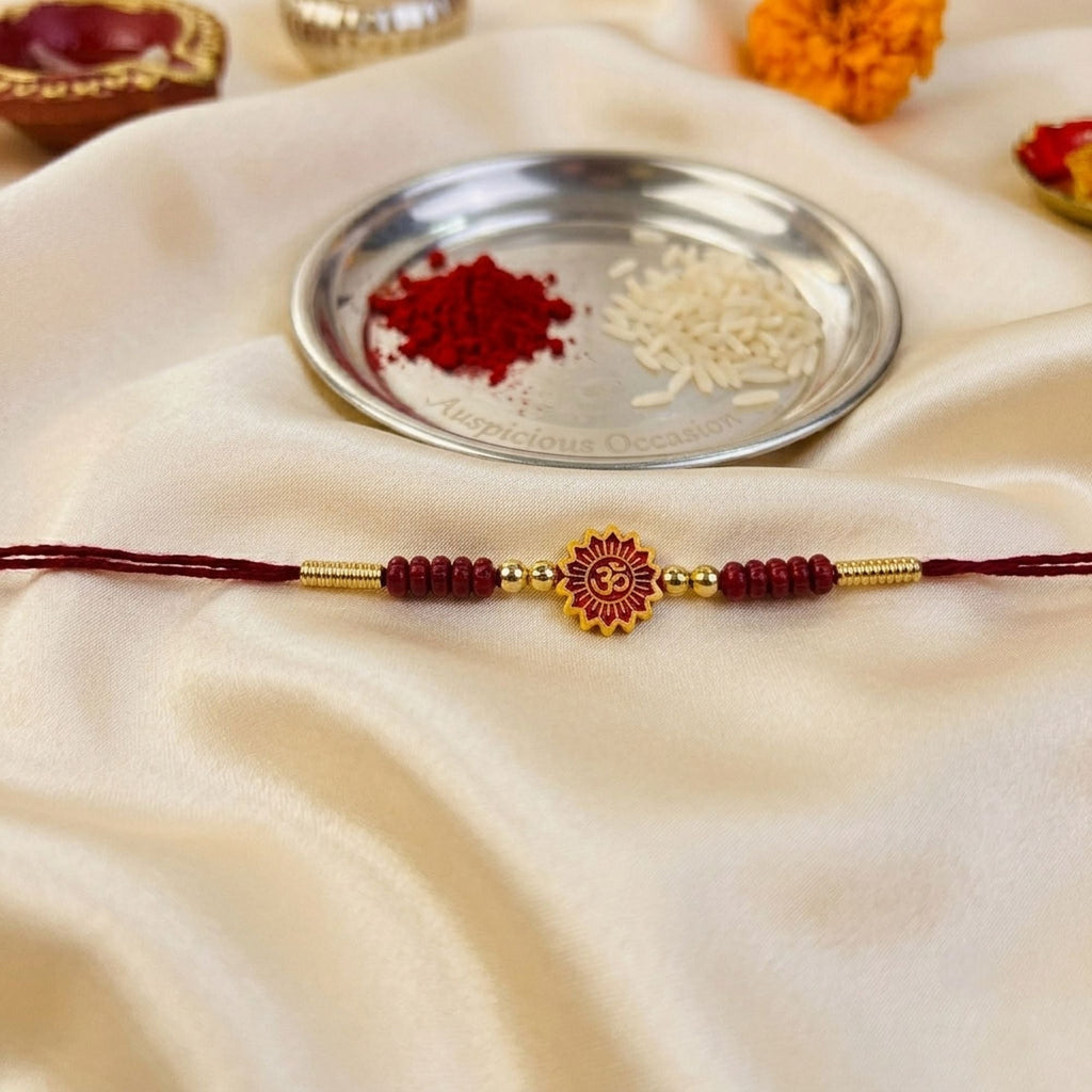 12 Pieces Combo Multi Color Om Religious Thread Rakhis