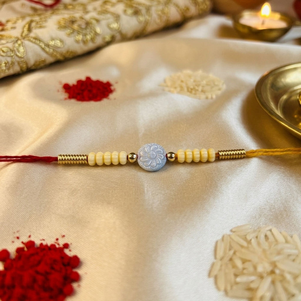 12 Pieces Combo Multi Color Ethnic Designer Thread Rakhis