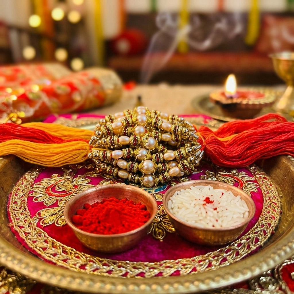 12 Pieces Combo Multi Color Decorative Thread Rakhis