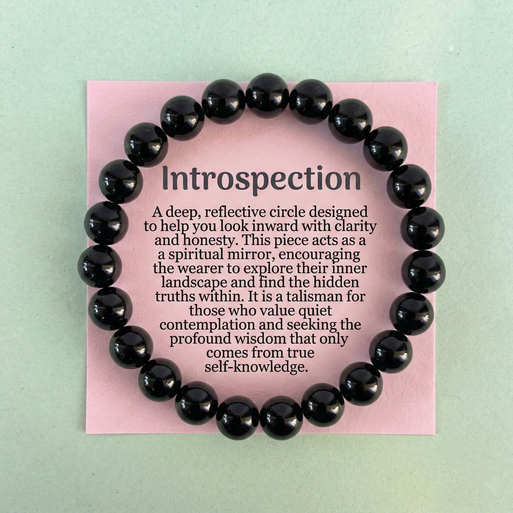 Black Color Obsidian Natural Stone Bracelet