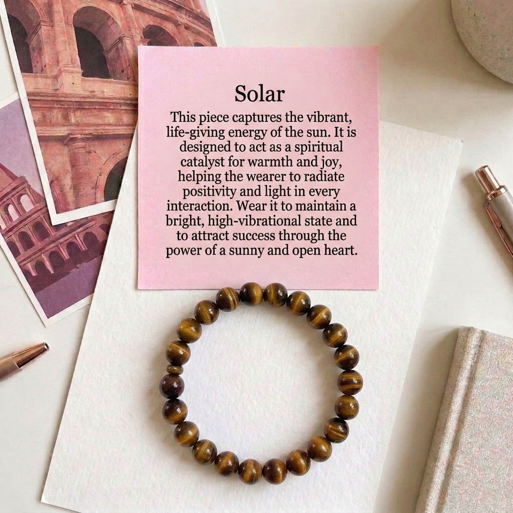 Brown Color Tiger Eye Natural Stone Bracelet