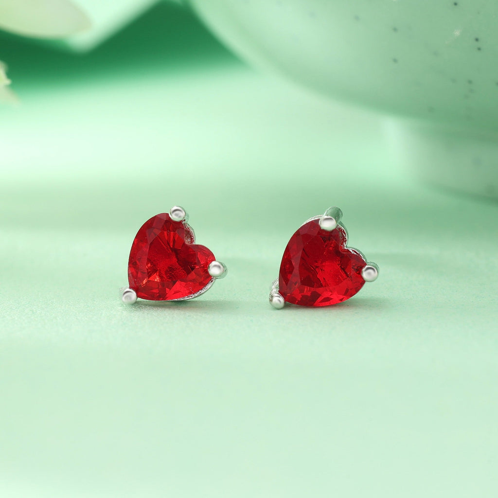 Multi Color 12 Pairs Elegant American Diamond Stud Earrings Combo For Wedding Functions