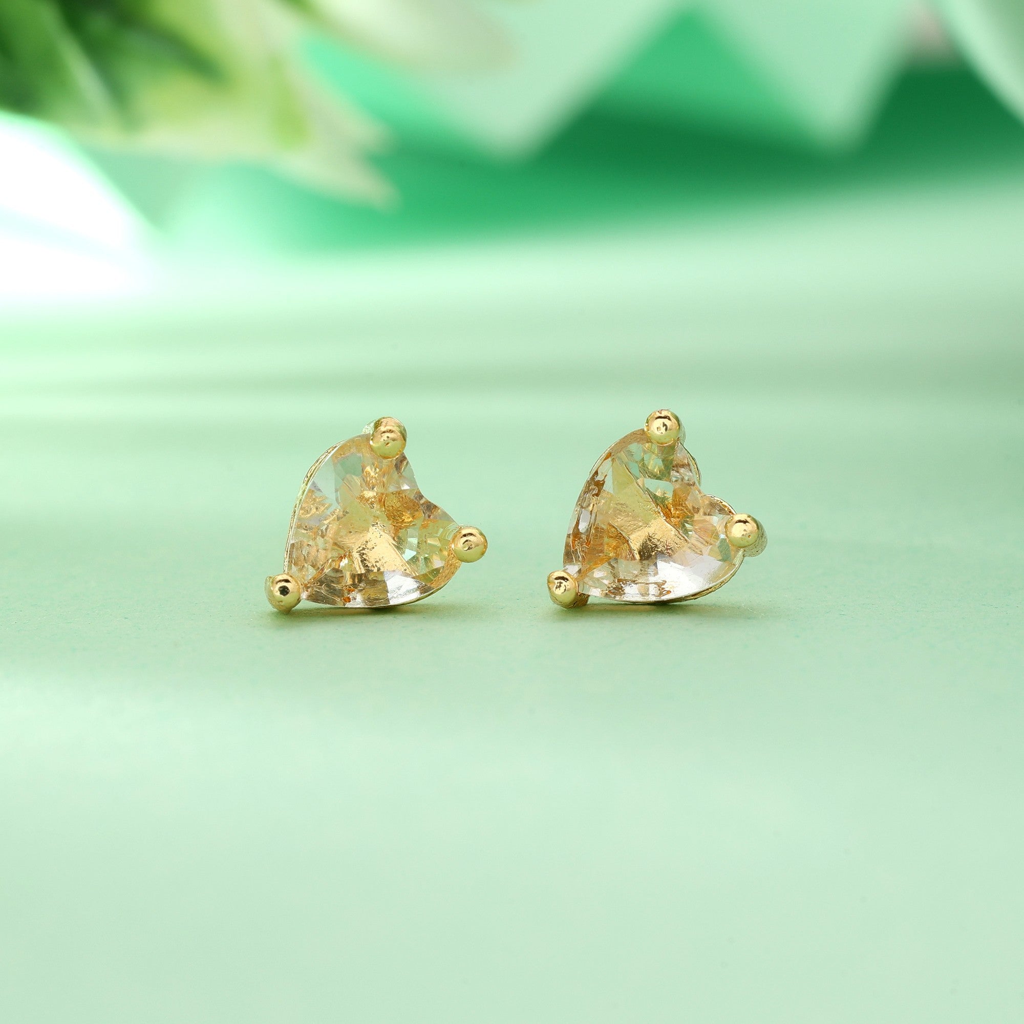 Multi Color 12 Pairs Classic American Diamond Stud Earrings Combo For Party And Fashion